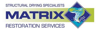 Logo for Matrix Restoration Services: Blue