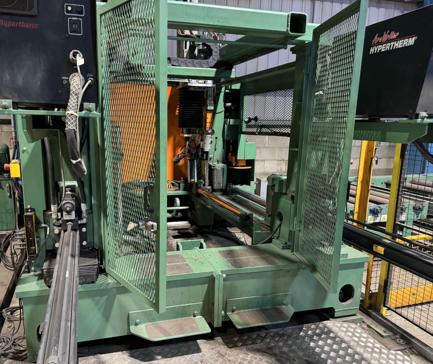 FICEP 1201 FRC. CNC COPING LINE/PEDDINGHAUS CNC LAYOUT MARKING SYSTEM ...