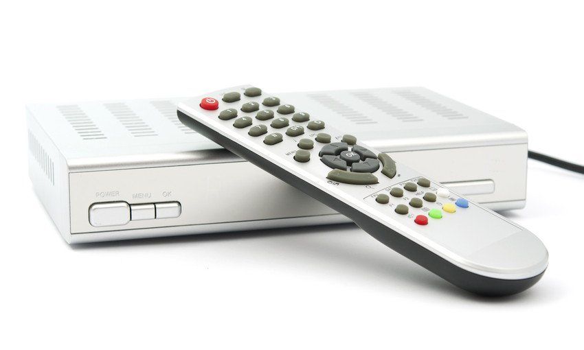Digital TV on white background