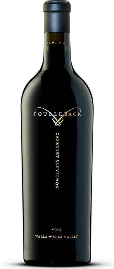 Black wine bottle labeled “Doullyack” with “Cabernet Sauvignon” in gold text