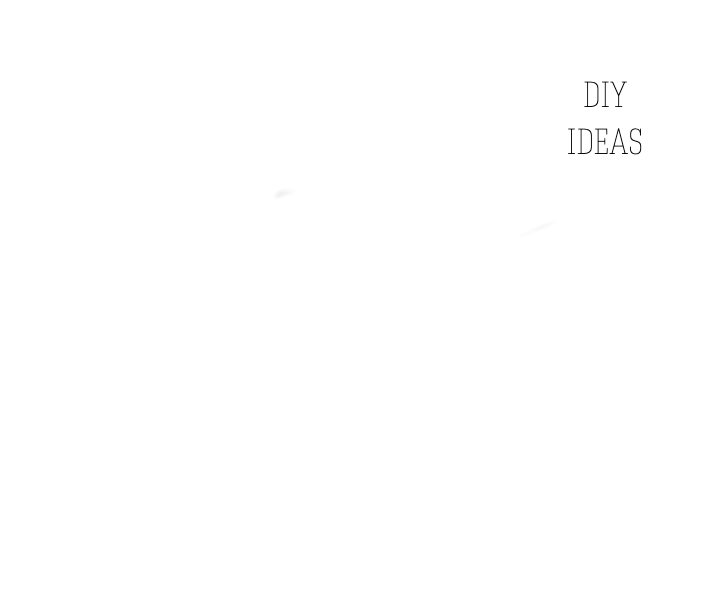 A white background with the words 'diy ideas' written on it.
