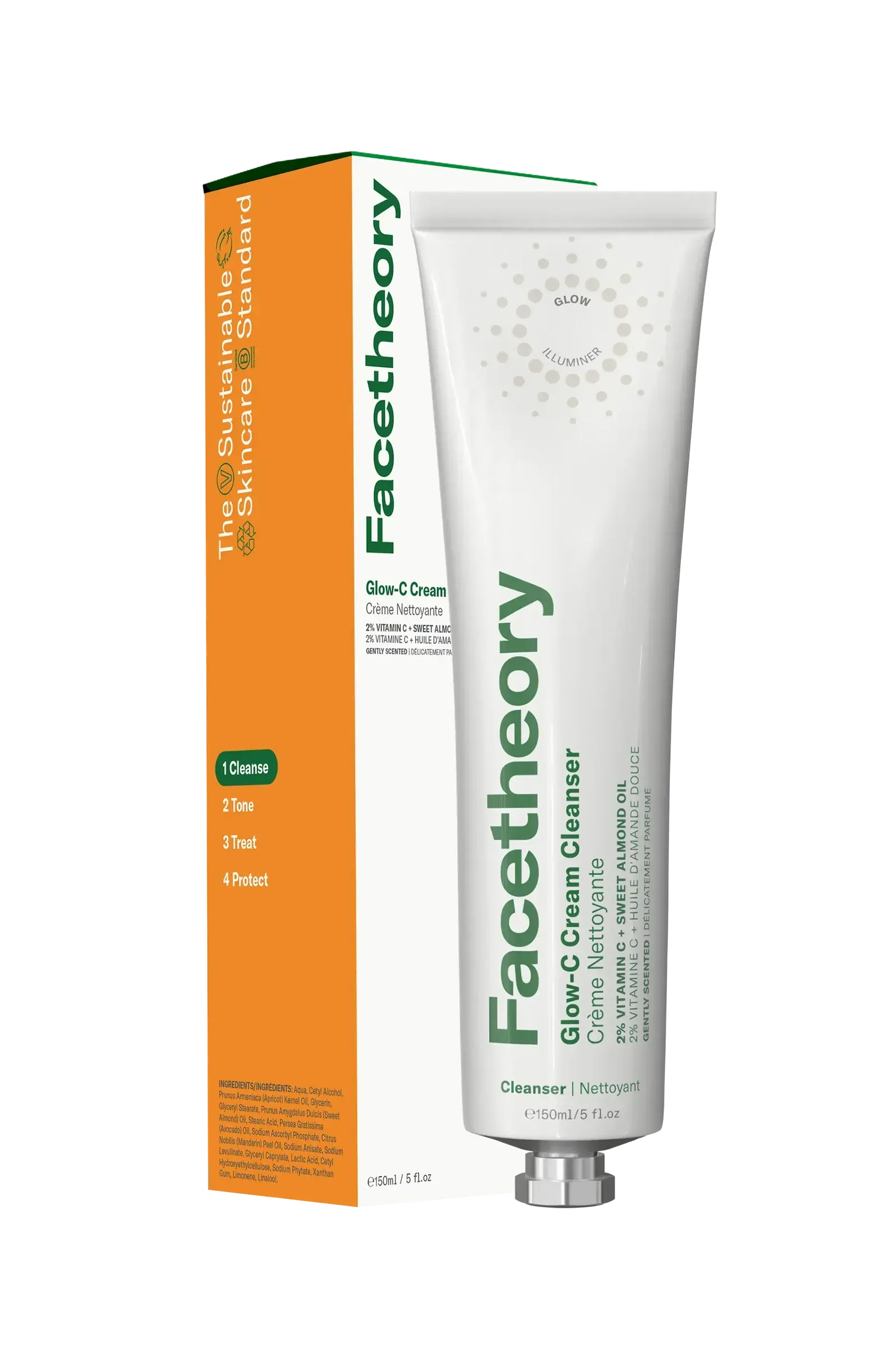 Solid face cleanser for balanced to dry skin