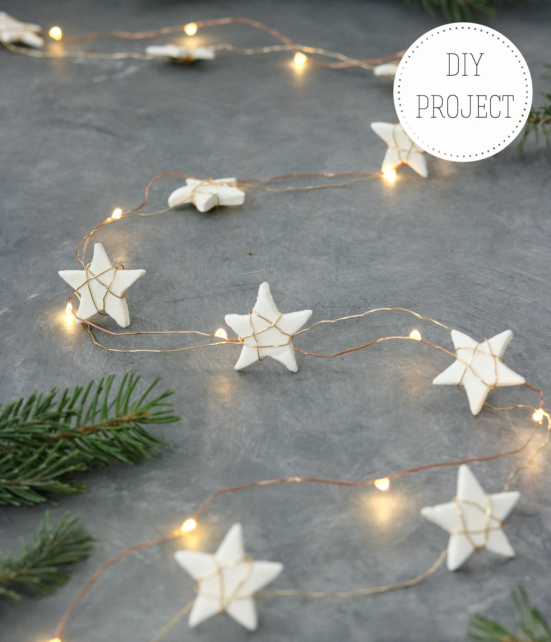 DIY christmas garland