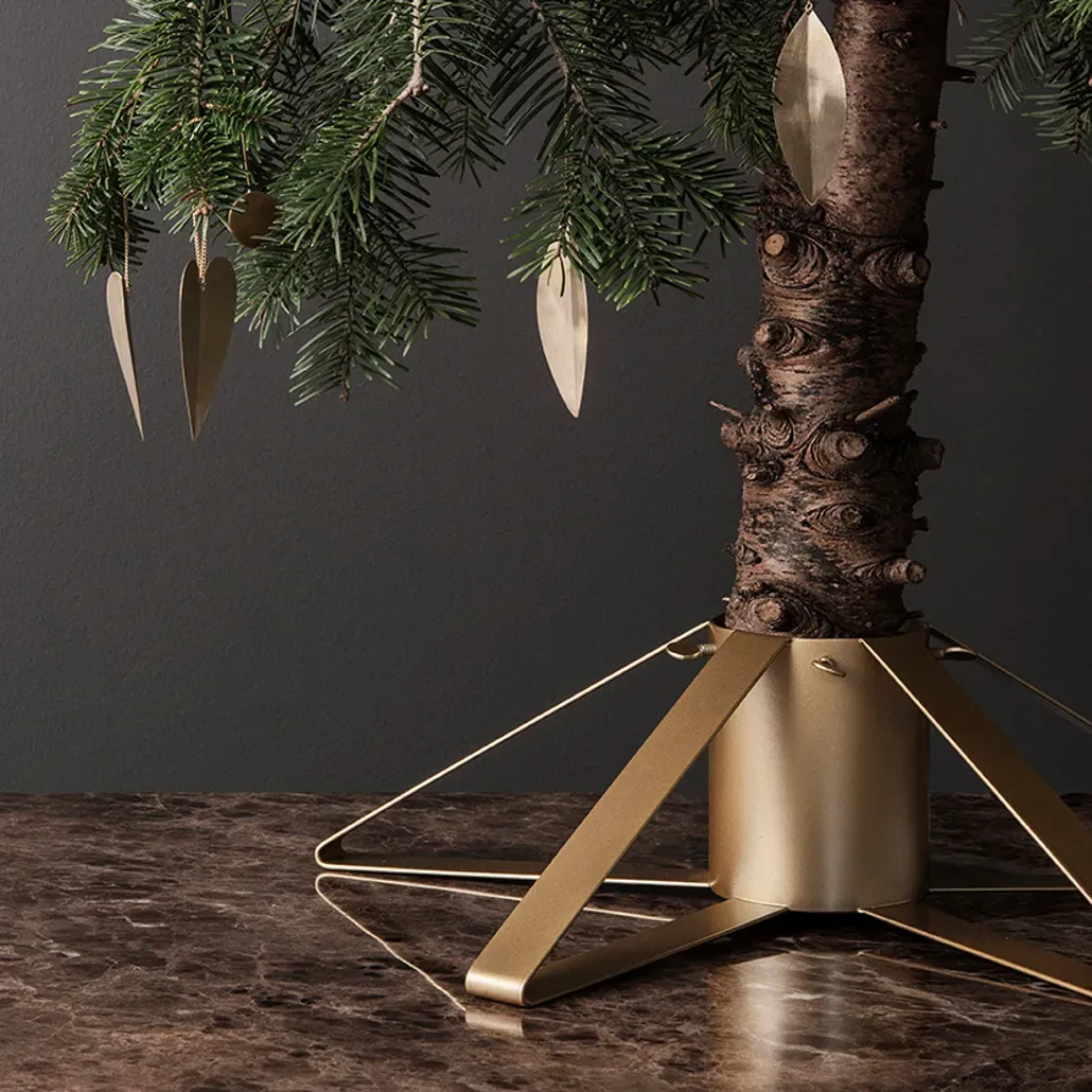 brass eco christmas tree stand