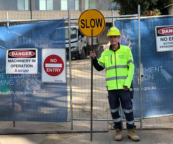 Pedestrian Crosswalk Crossing — Ingleburn, NSW — Roads & Traffic Management Services Pedestrian Crosswalk Crossing — Ingleburn, NSW — Roads & Traffic Management Services