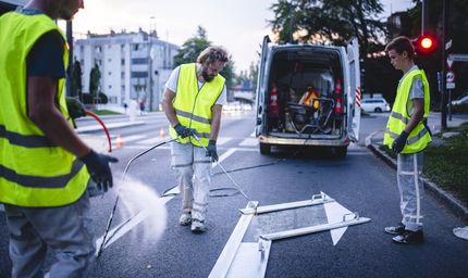 Line Marking — Ingleburn, NSW — Roads & Traffic Management Services Line Marking — Ingleburn, NSW — Roads & Traffic Management Services