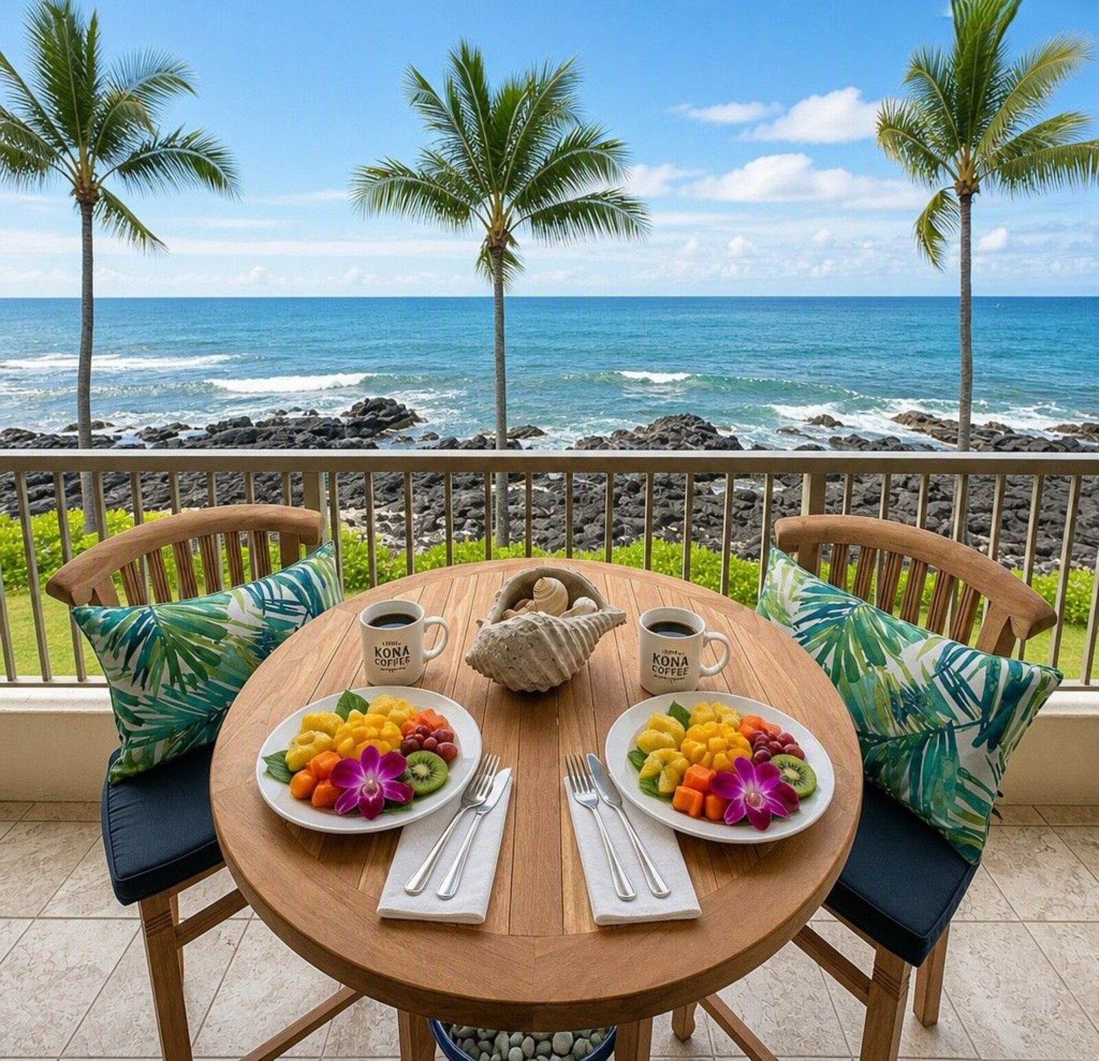 Kona Reef D24 lanai lounge