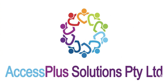 AccessPlus Solutions Pty Ltd logo with multicolored circular people icon