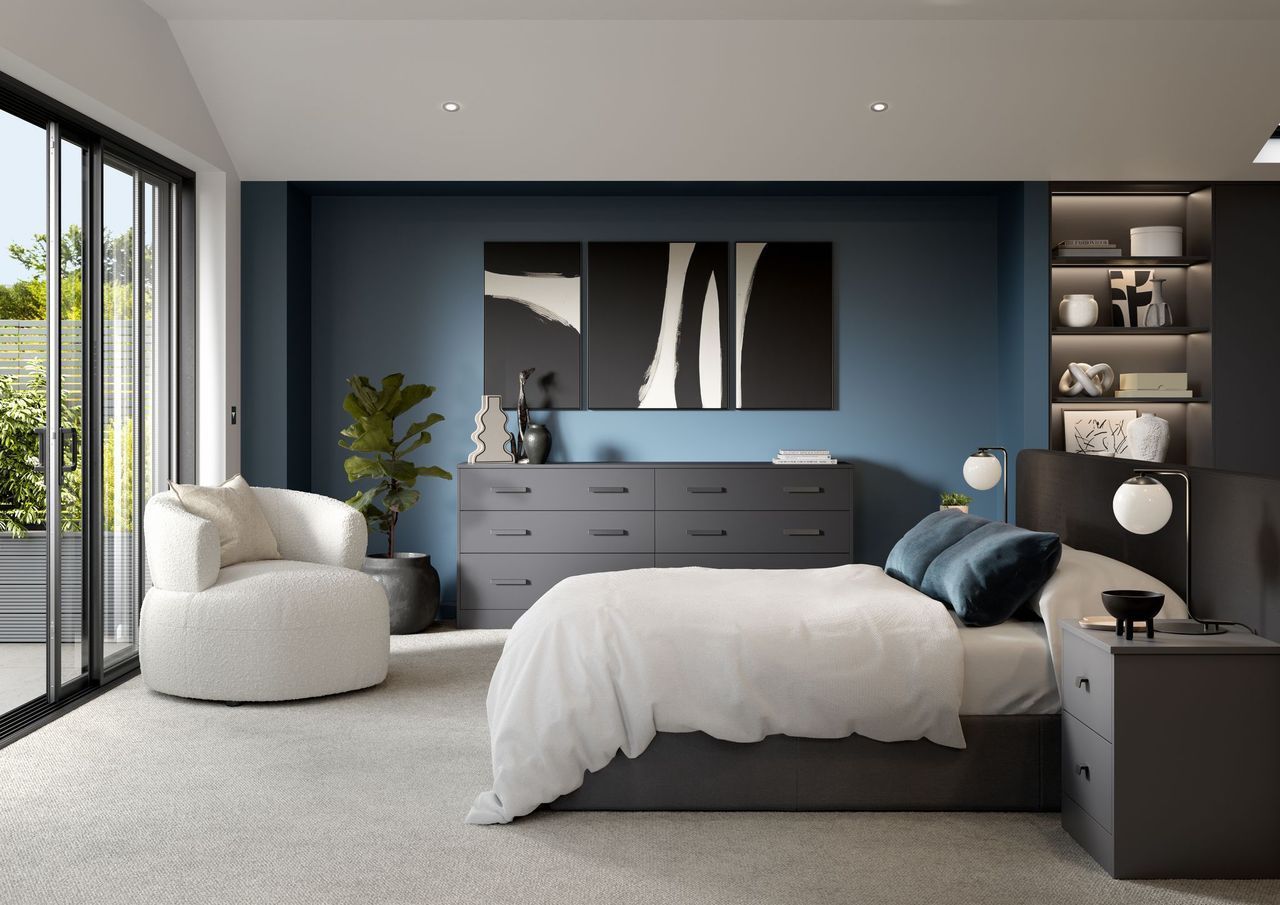 Zola Soft-Matte Bedroom Collection - Graphite