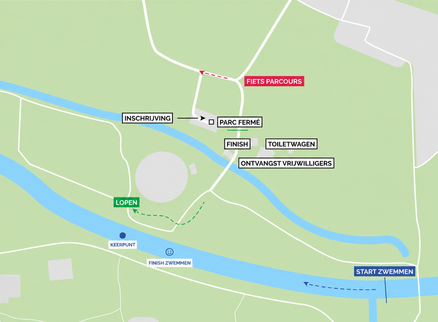 Een kaart van een rivier met het woord loph erop