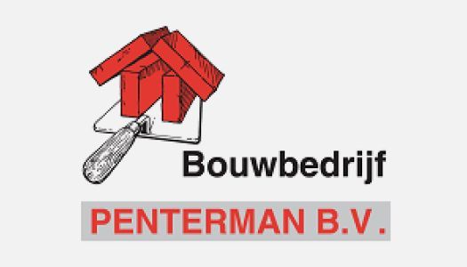 Een logo voor een bedrijf genaamd bouwbedrijf penteman bv