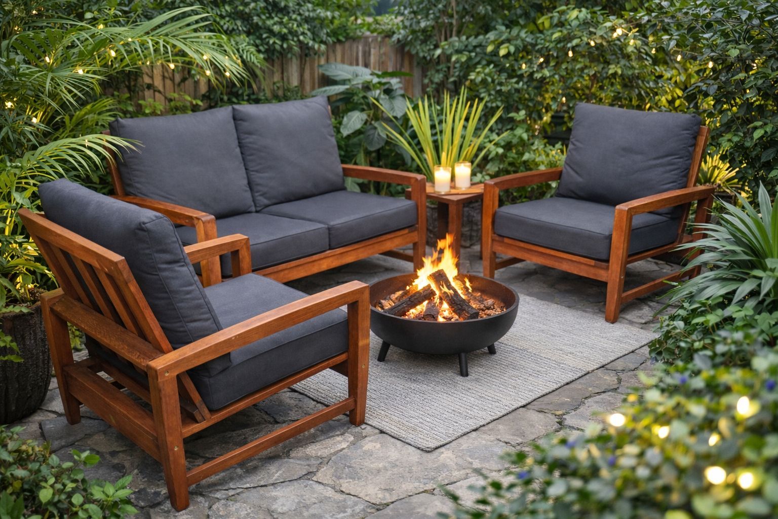 Kwila outdoor sofa, merbau outdoor sofa, timber outdoor sofa, The Outdoor Scene, Somerton Park SA