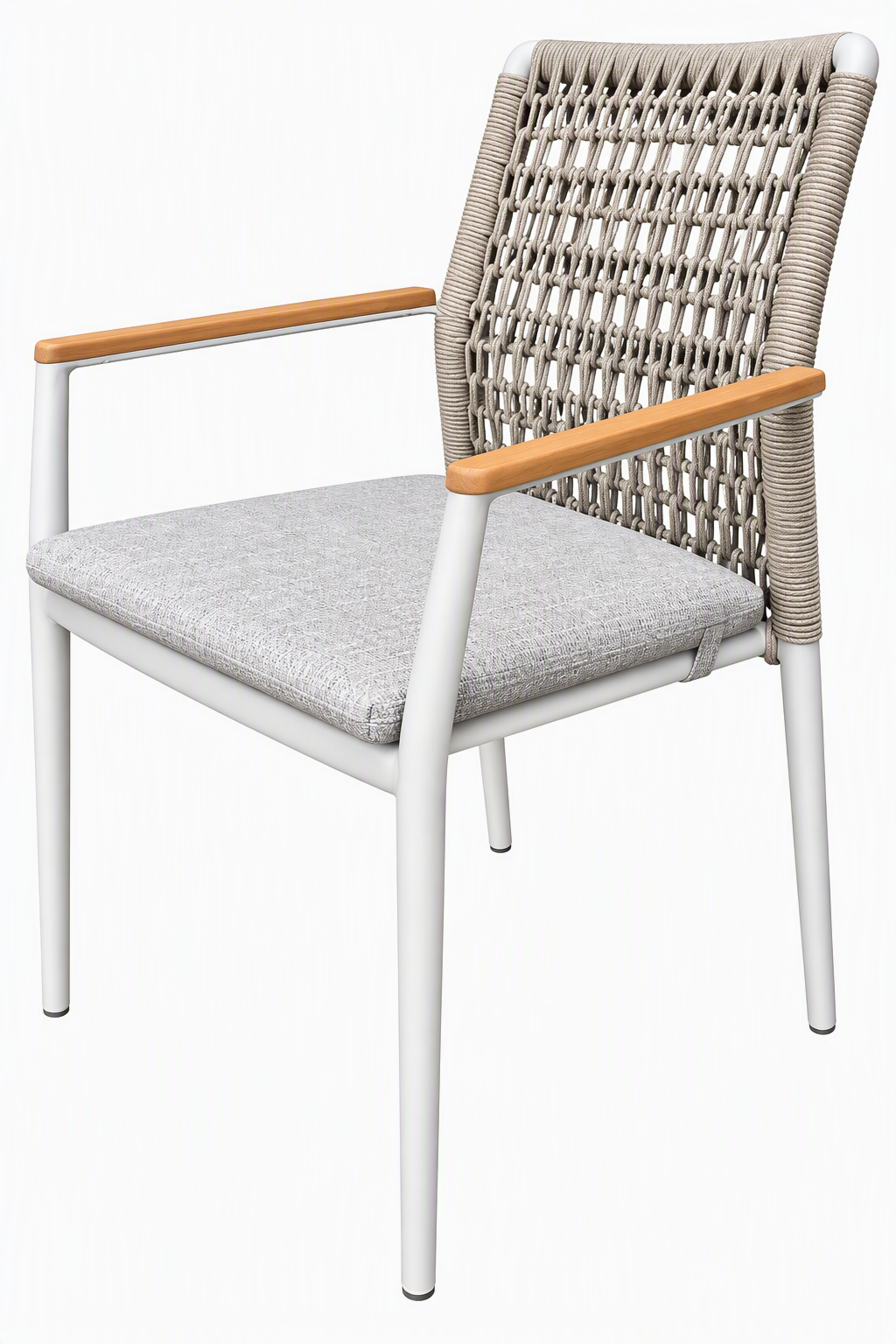Addis outdoor dining chair, cushioned dining chair, stackable dining chair, the outdoor scene, somerton park sa