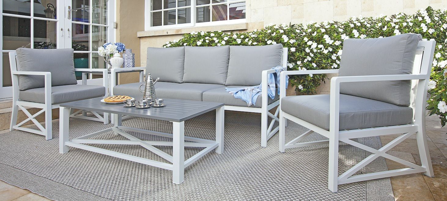 Aluminium Sofa, outdoor sofa, outdoor catch, bridgeport sofa