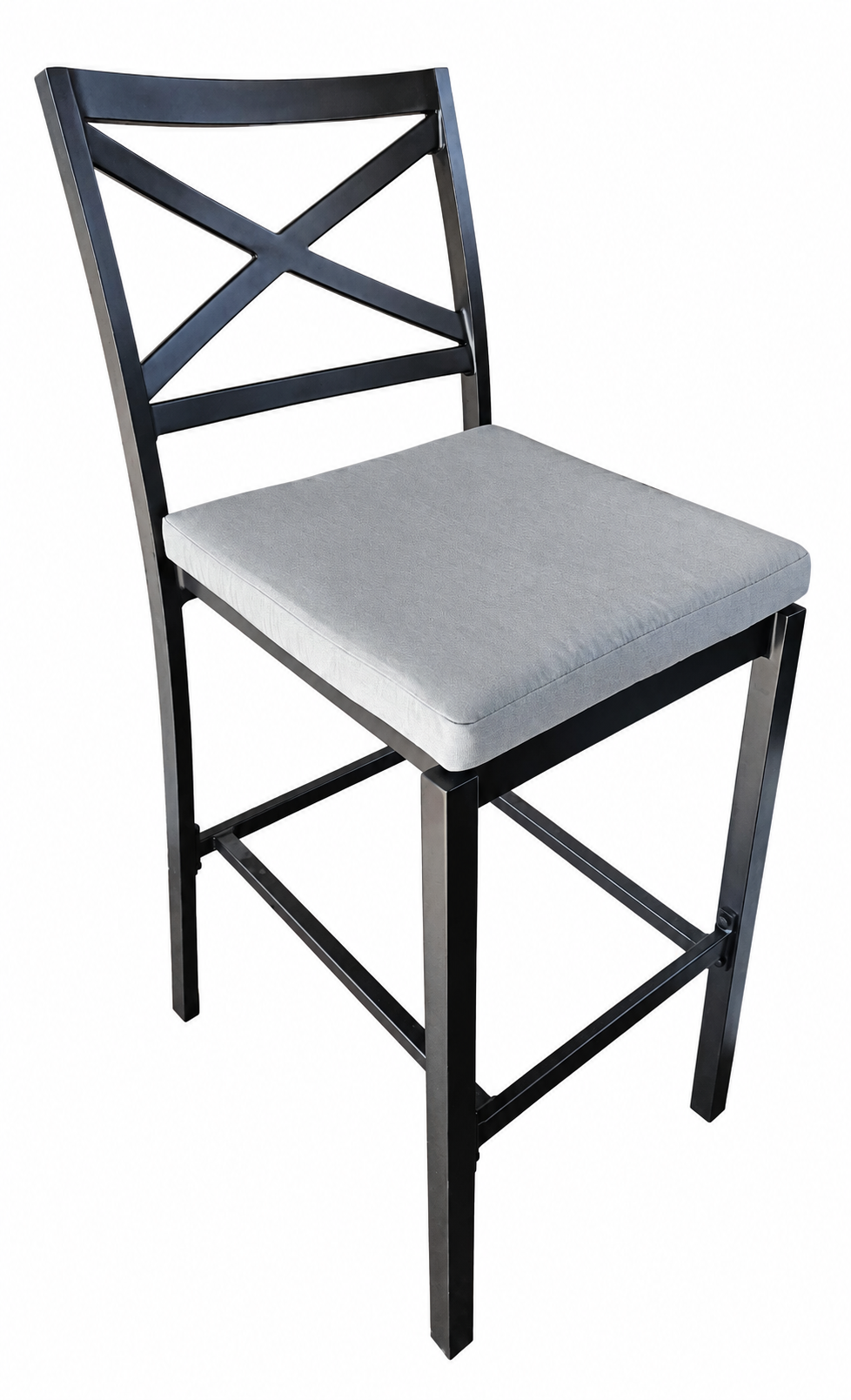 Bridgeport Bar Black, Outdoor bar chair, aluminium bar chair — Somerton Park, SA — The Outdoor Scene