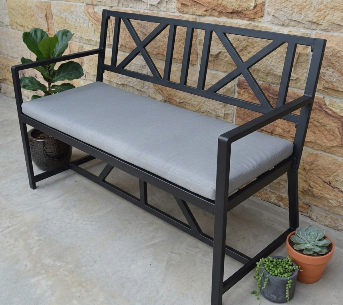 Bridgeport Bench Black — Somerton Park, SA — The Outdoor Scene