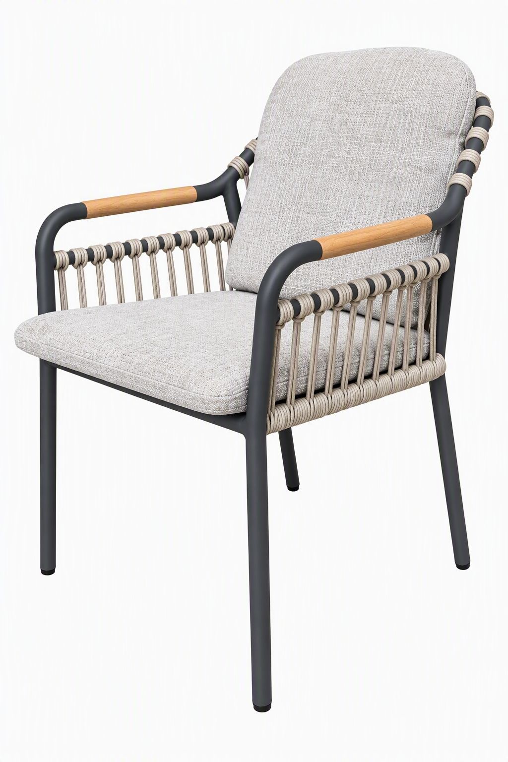 Cherry outdoor dining chair, cushioned dining chair, stackable dining chair, the outdoor scene, somerton park sa