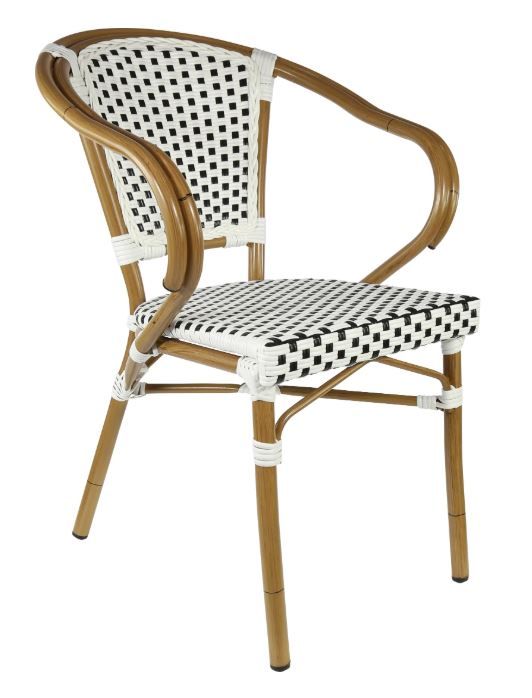 Eiffel Parisian Armchair, Aluminium Wicker Outdoor Chair, The Outdoor Scene, Somerton Park SA
