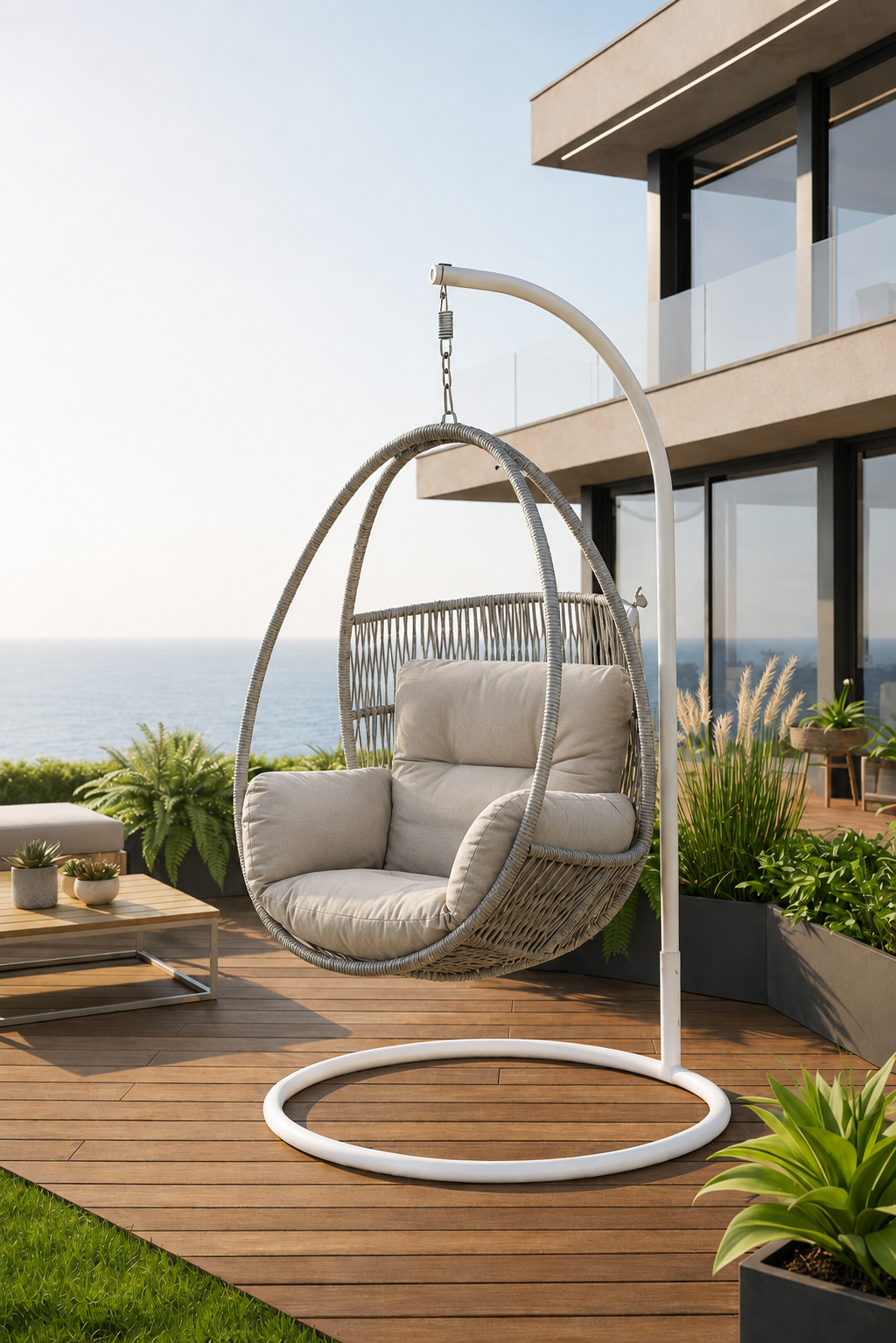 Hanging egg chair, Egg Chair, Hanging Pod Chair, Hervey bay egg chair, hervey bay egg chair adelaide, The Outdoor Scene, Somerton Park SA