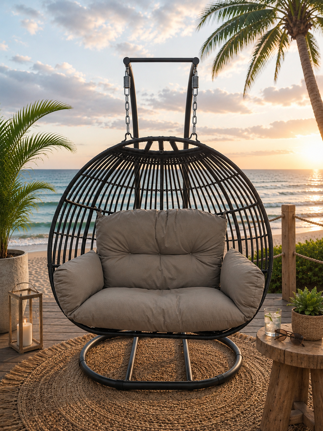 Double Hanging egg chair, Egg Chair, Hanging Pod Chair, Double koala egg chair, Double Koala egg chair adelaide, The Outdoor Scene, Somerton Park SA
