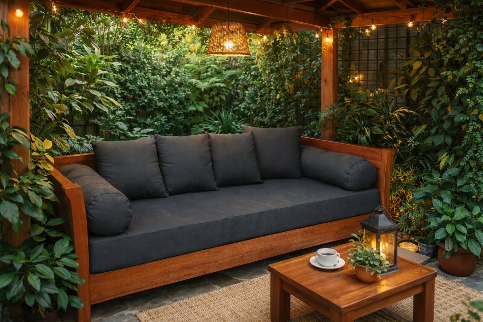Kwila daybed, Merbau daybed, outdoor daybed, The Outdoor Scene, Somerton Park SA
