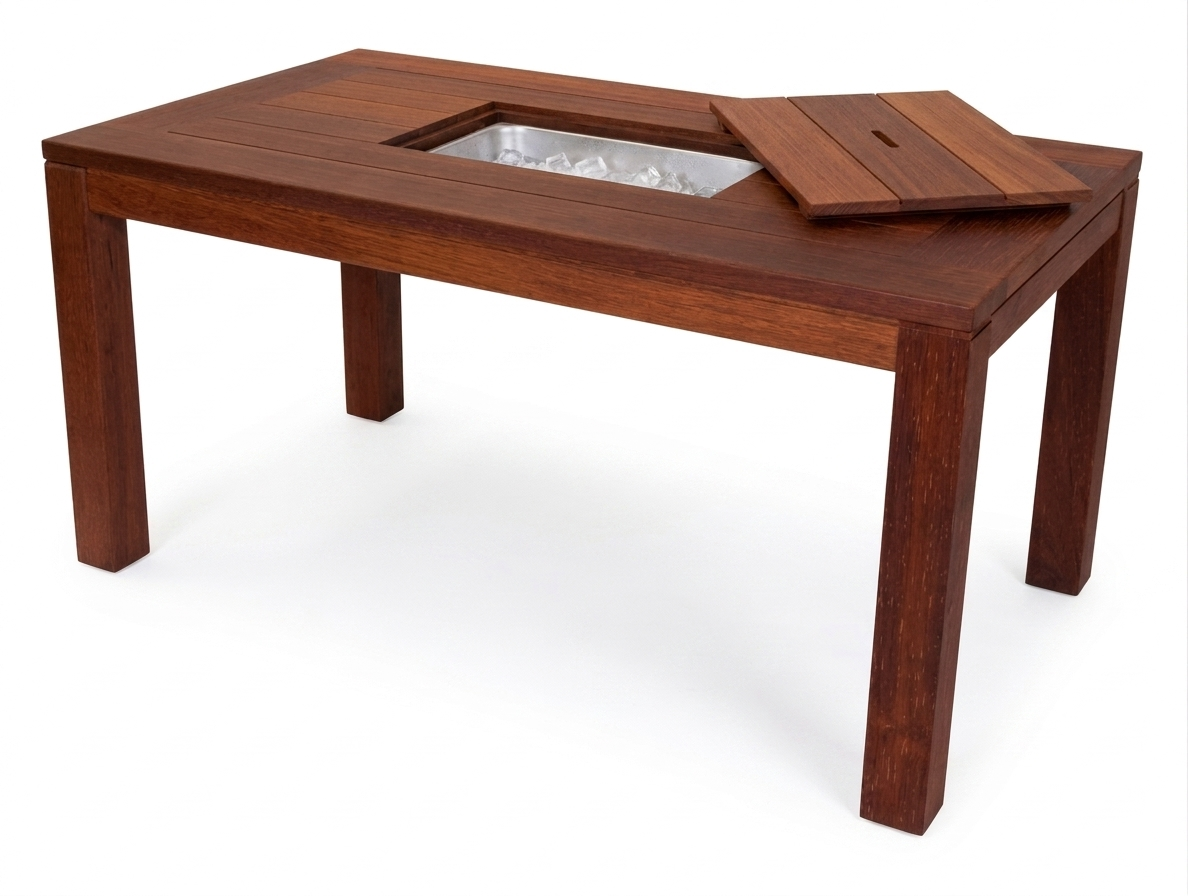 Ice Bucket Dining Table, Timber Dining Table, Kwila Dining Table, Merbau Dining Table, The Outdoor Scene, Somerton Park SA