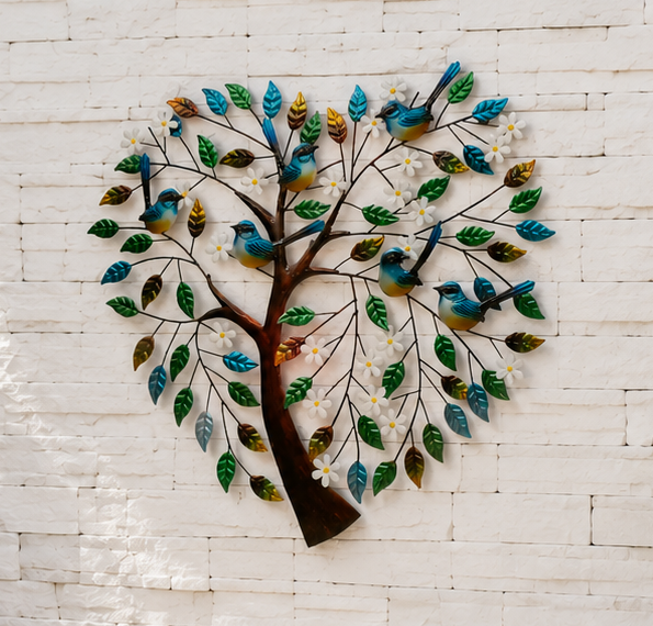 Blue wren metal wall art, metal wall art, the outdoor scene, somerton park sa