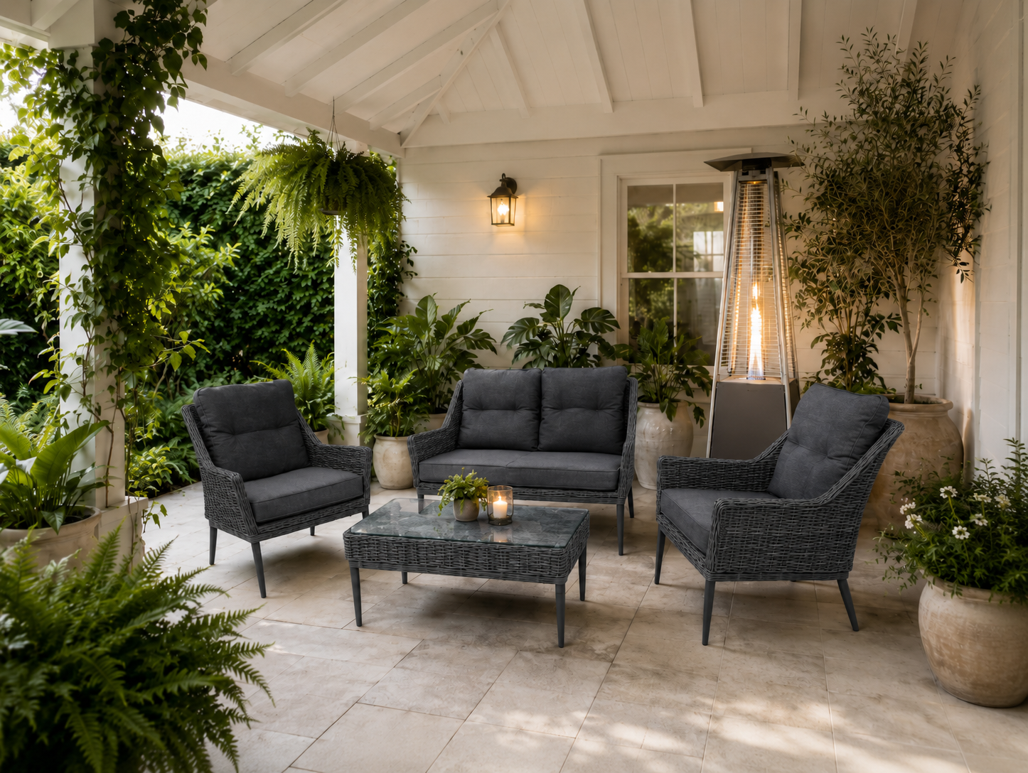wicker outdoor sofa, wicker sofa, outdoor sofa, Somerton park, the outdoor scene