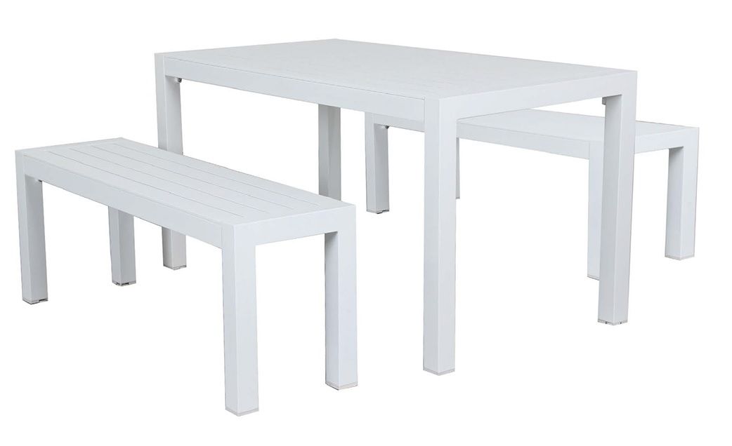 Neptune Dining Table, Aluminium dining table, — Somerton Park, SA — The Outdoor Scene