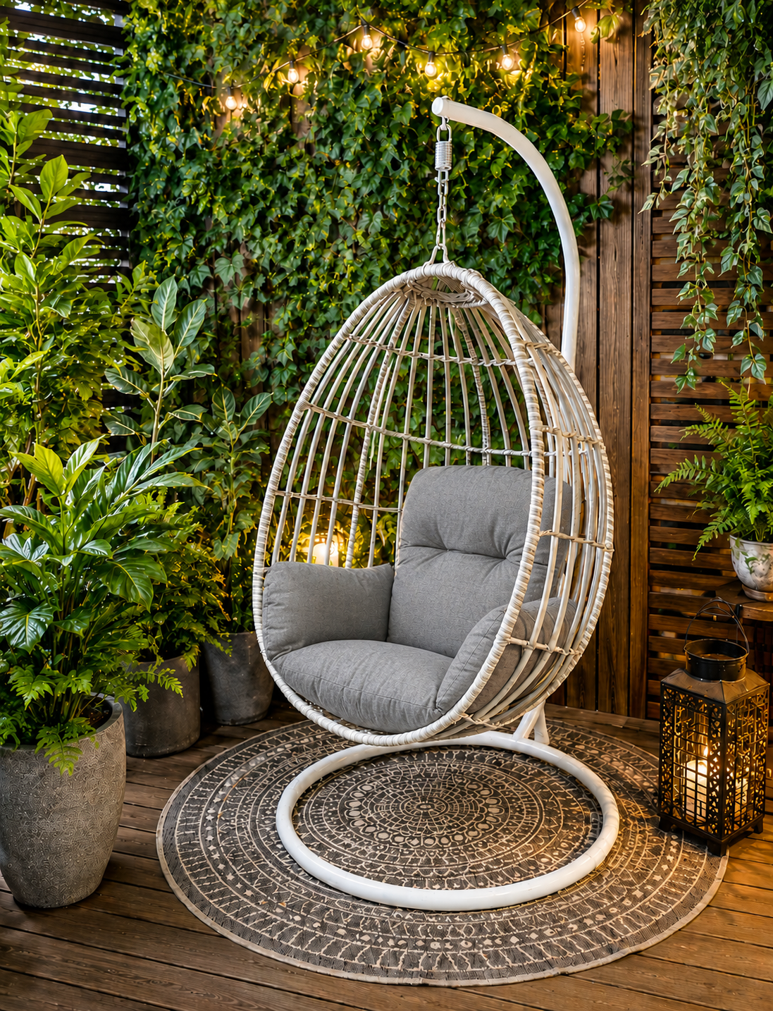 Hanging Egg Chair, outdoor egg chair, egg chair, new moon egg chair, new moon egg chair adelaide,  — Somerton Park, SA — The Outdoor Scene