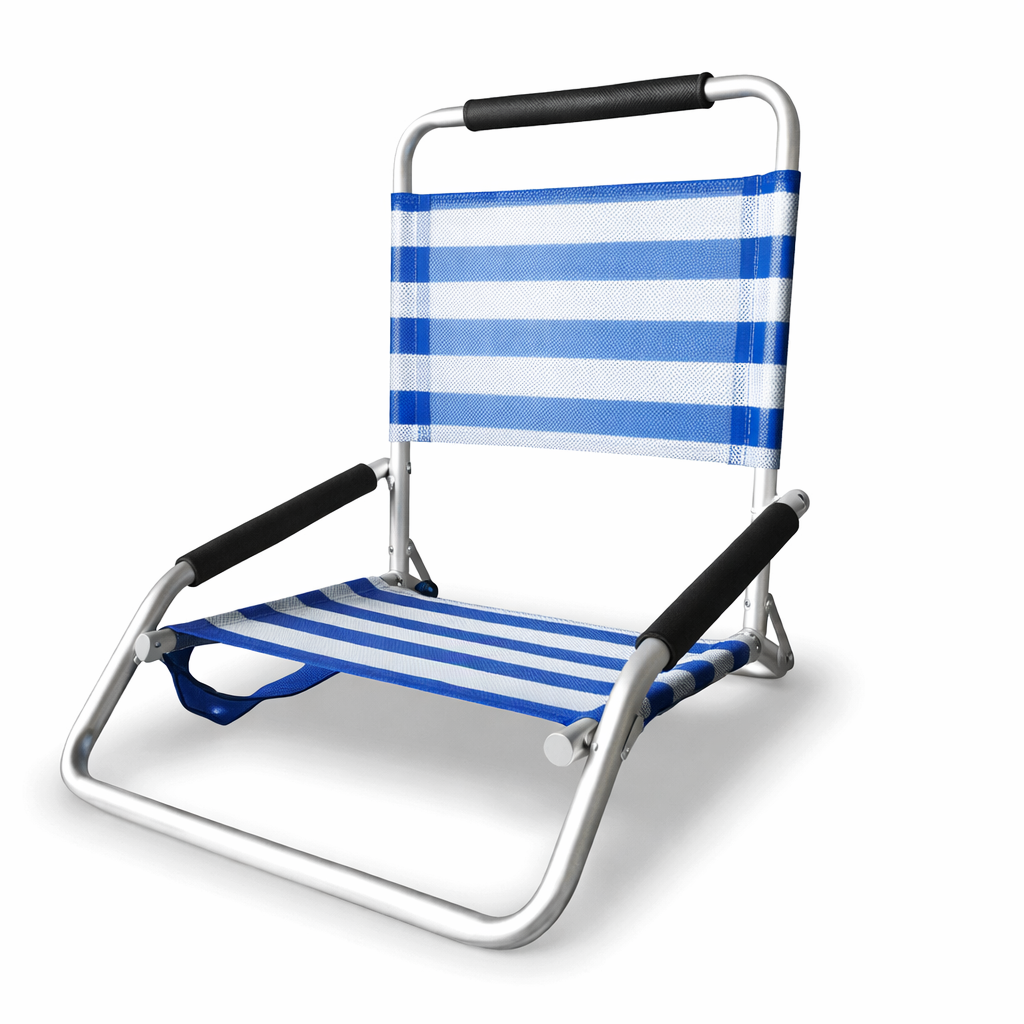 Ostrich Beach Bum Blue Front, beach chair adelaide, low concert chair, Somerton Park, The Outdoor Scene, low beach chair