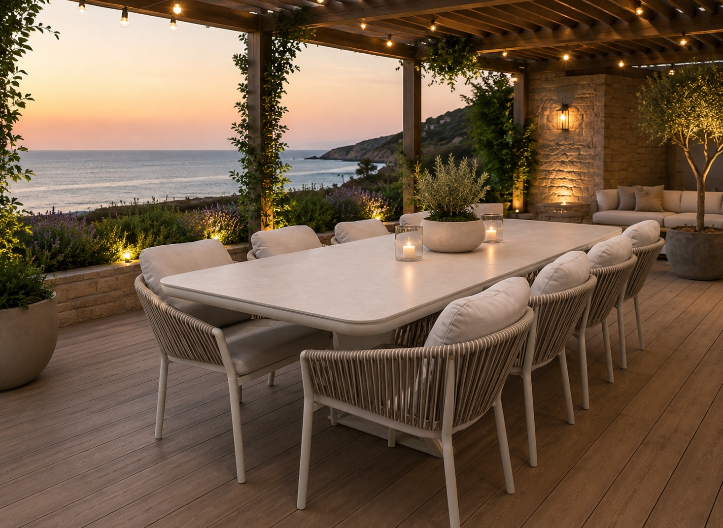otway extension table, sintered stone extension table, outdoor dining table, the outdoor scene, somerton park sa