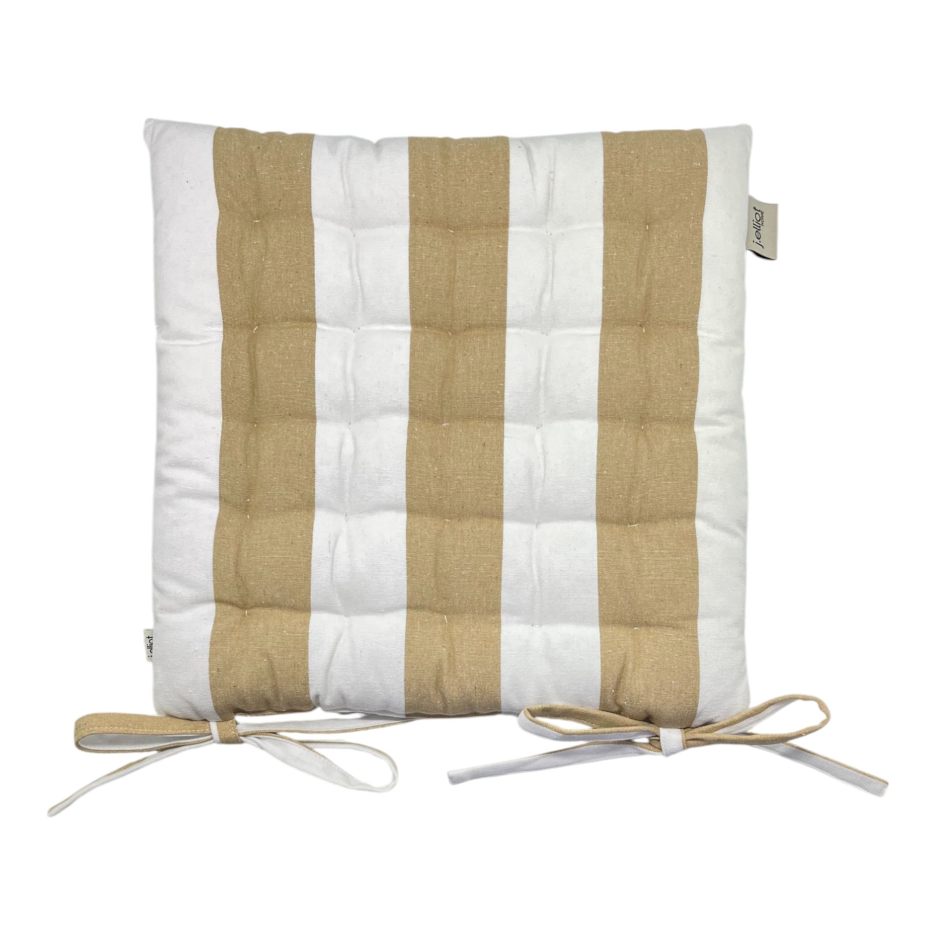 Stripe chair pad taupe, the outdoor scene, somerton park sa