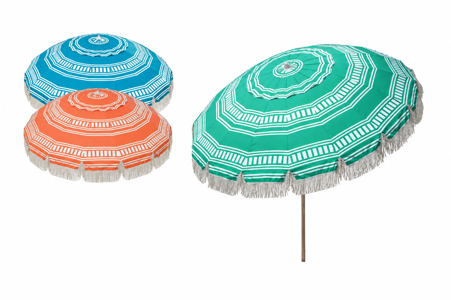 Bronte, Somerton Park, The Outdoor Scene, beach shade, beach umbrella, stay cool at the beach, beach umbrella with fringe, beach umbrella adelaide