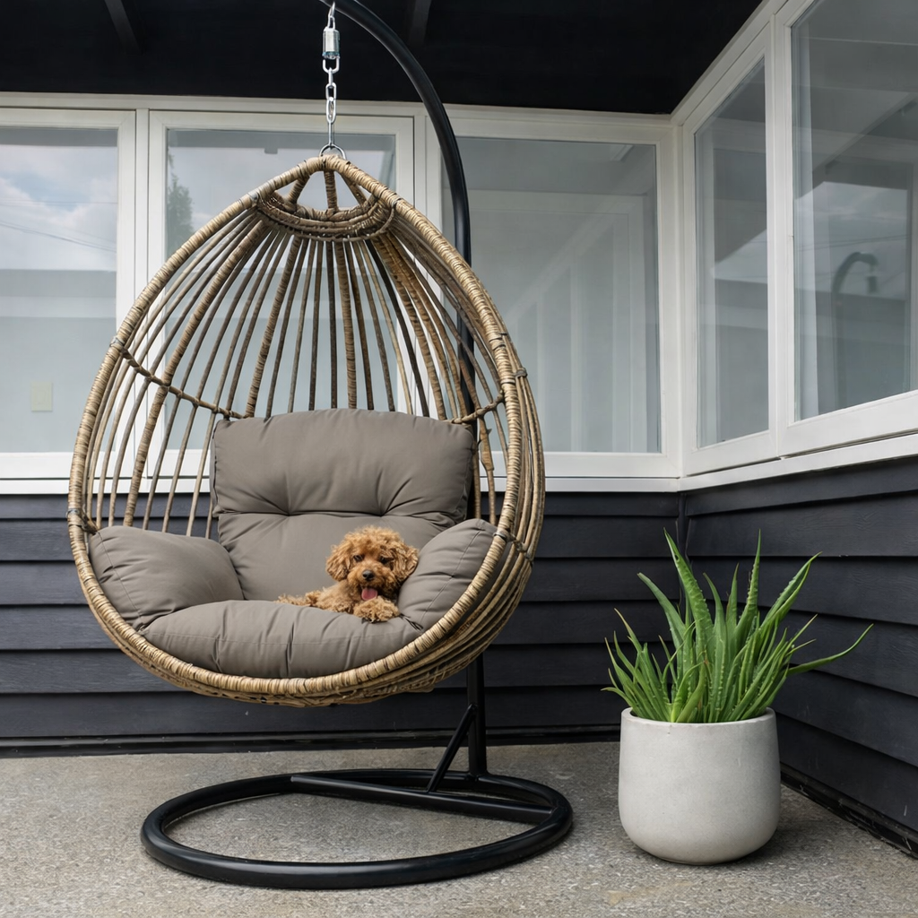 Hanging Egg Chair, outdoor egg chair, egg chair, koala egg chair, koala egg chair adelaide — Somerton Park, SA — The Outdoor Scene