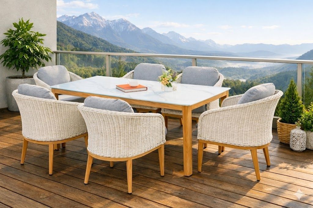 park orchards dining setting, triangle dining setting, wicker dining setting, the outdoor scene, somerton park sa
