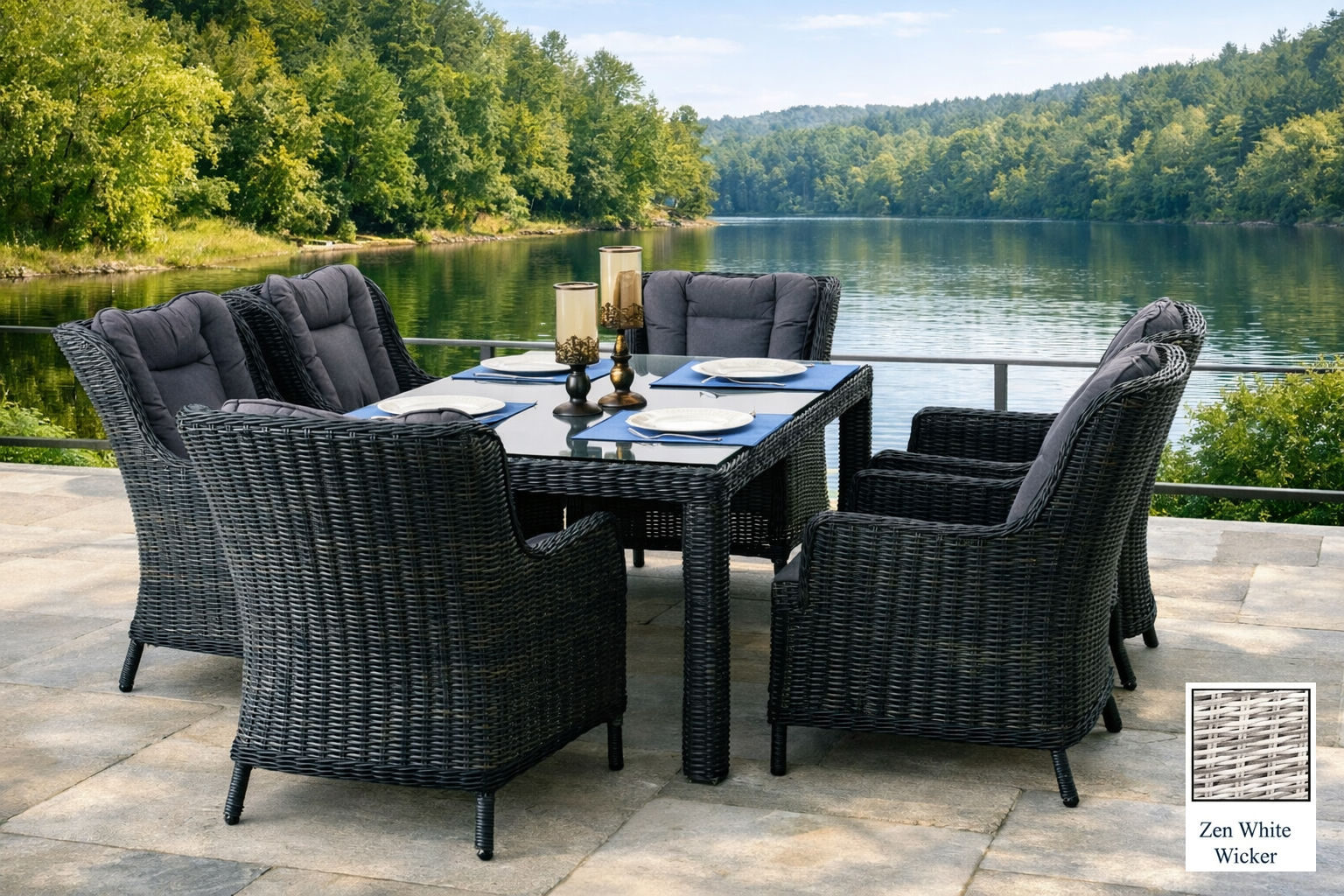 San Jose Dining Table, Wicker dining table, Outdoor dining table, The Outdoor Scene, Somerton Park SA