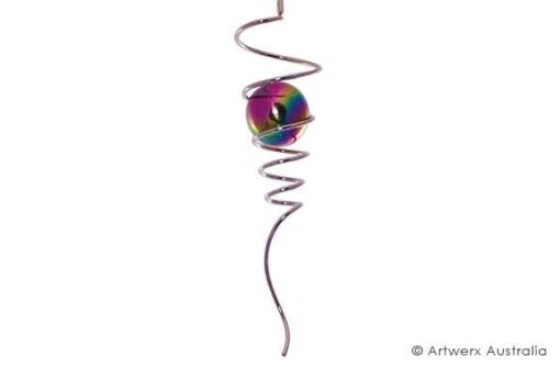 Spiral Tail wind spinner, stainless steel wind spinner, artwerx wind spinner, the outdoor scene, somerton park sa