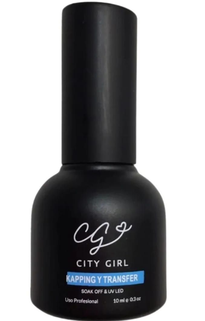Frasco de esmalte de uñas negro con la etiqueta 