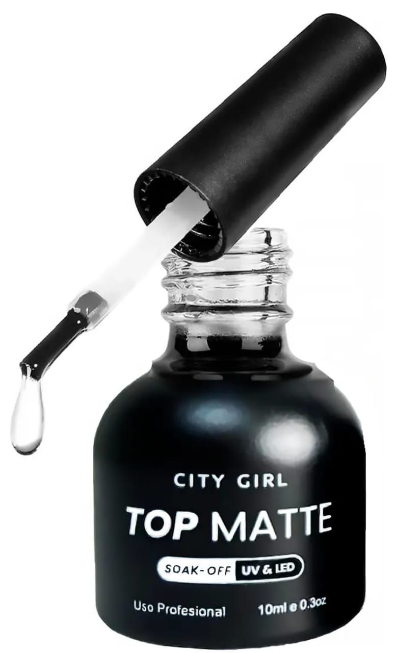Frasco de esmalte de uñas negro con la etiqueta 