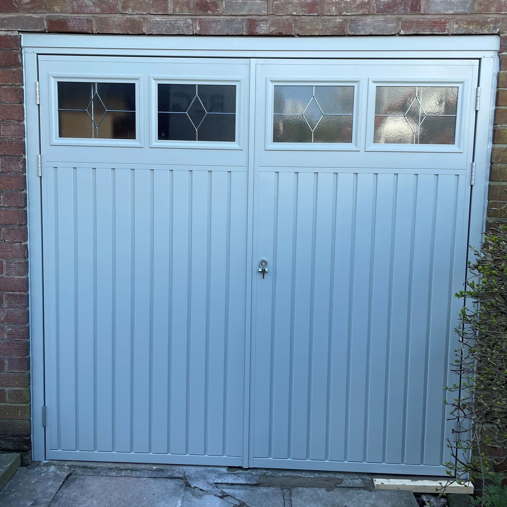 Open side hinged doors