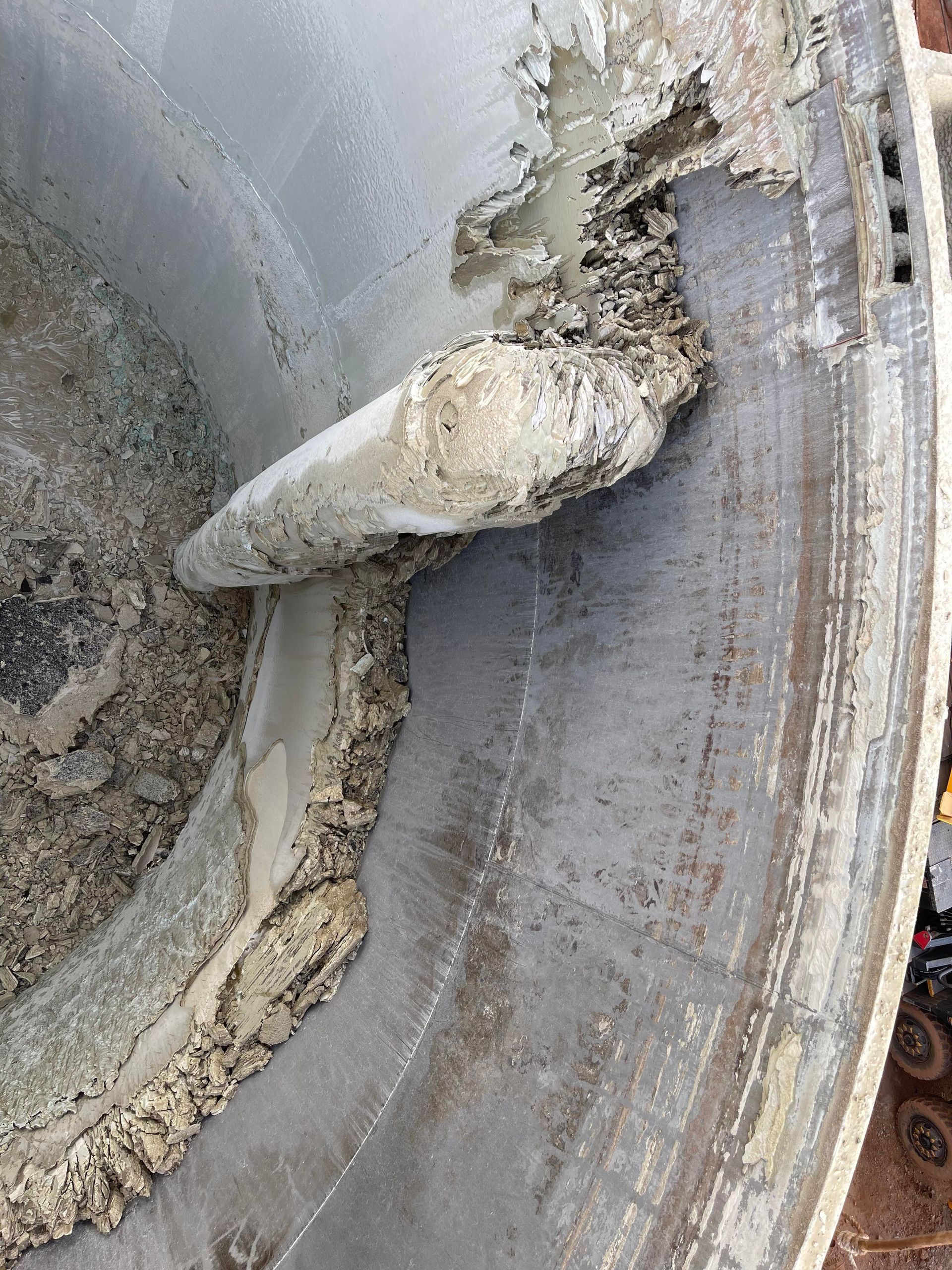 Removing Lime Deposits From Tank — Sav’s Plumbing in Ballarat, VIC