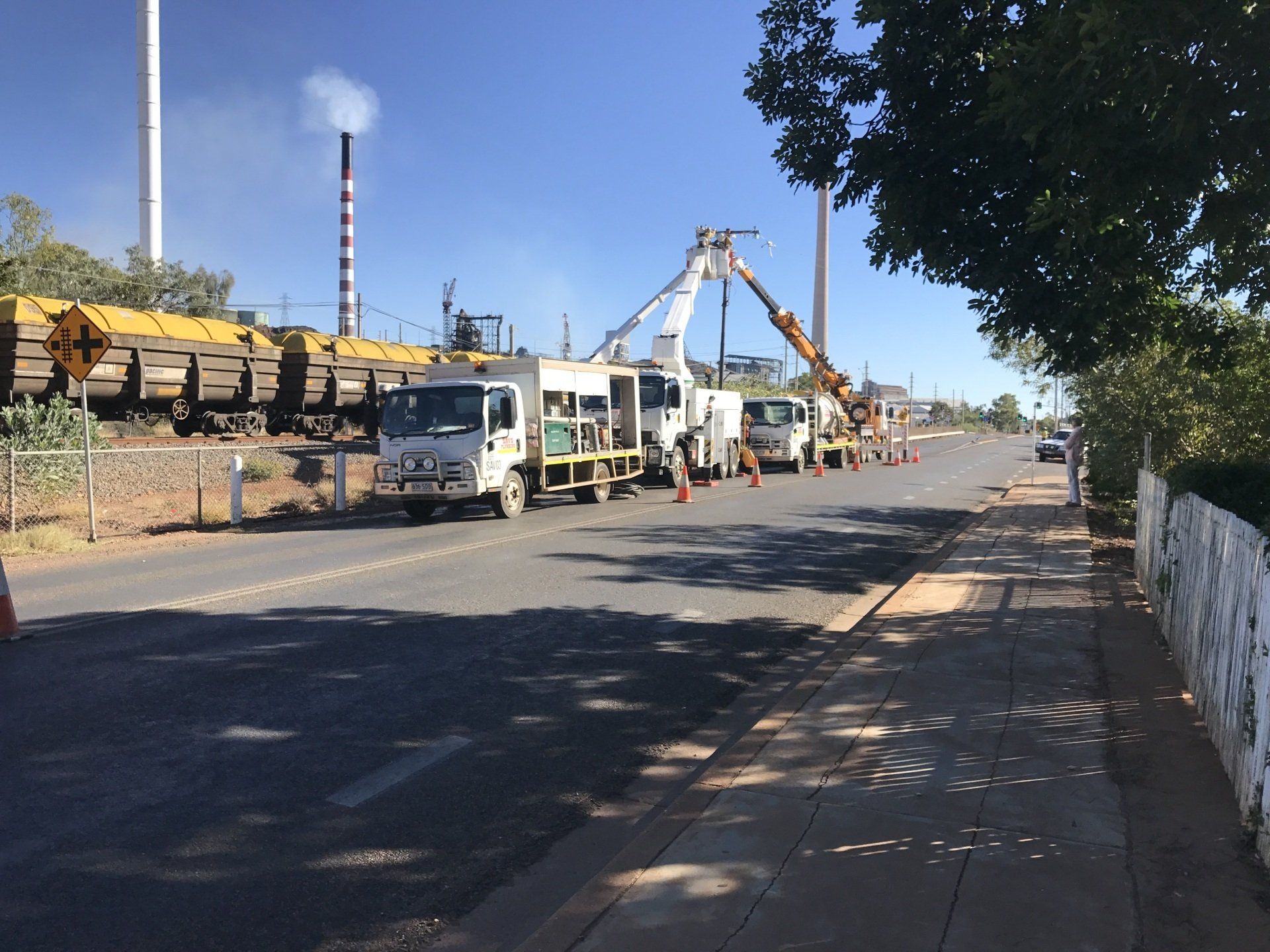 Hydro Excavation  Trucks at Work — Sav’s Plumbing in Mount Isa, QLD