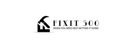 A black and white logo for a company called fixit 300
