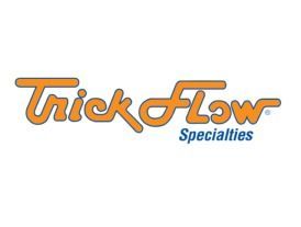 Trick Flow Specialties logo in orange and blue.