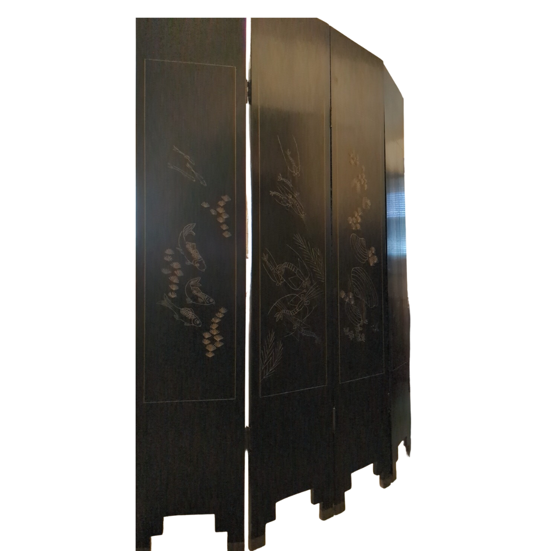 6 Panel Double Sided Folding Screen