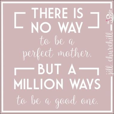 Quote on a pink background: