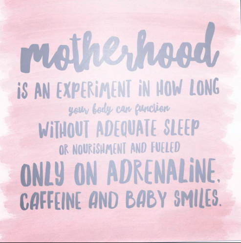Pink watercolor background with silver text: