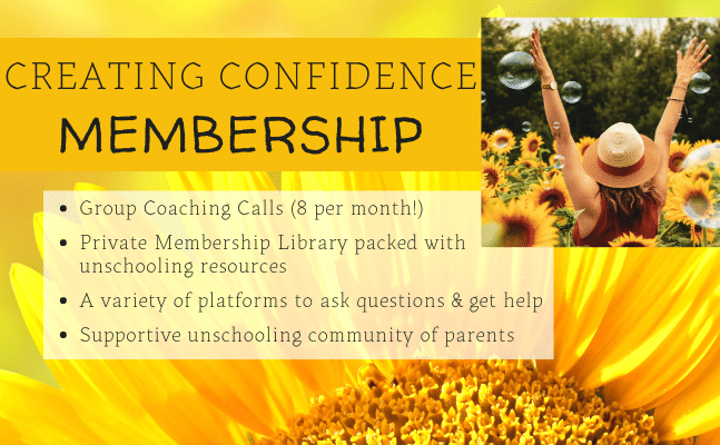 Membership graphic: Sunflower background with a woman in a field of sunflowers, and text listing membership benefits.