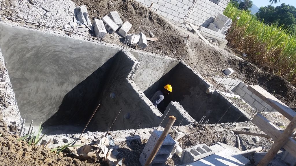 Noyau school foundation being dug by hand!